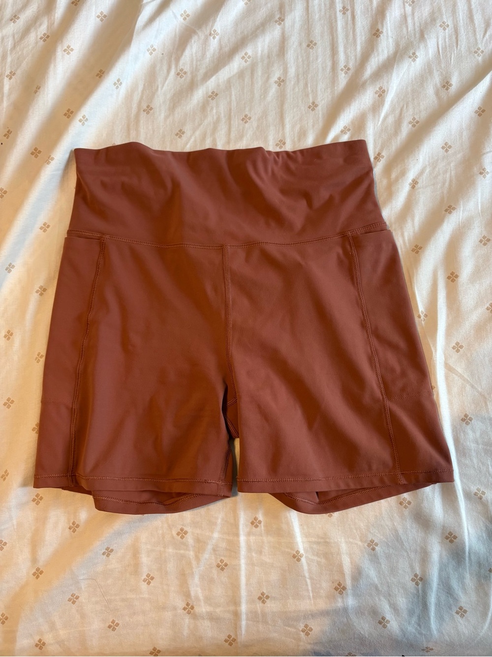 Vuori Pink/Salmon Biker Short w/ Pockets